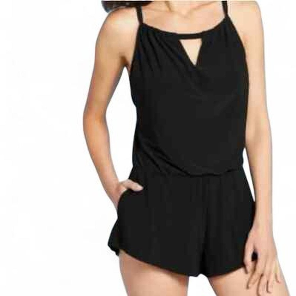Aquagreen Black Swim Romper